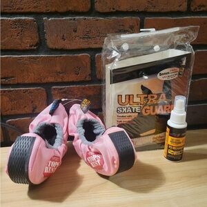 Ice Hockey Skate Guards Youth Pink with Black Brand New